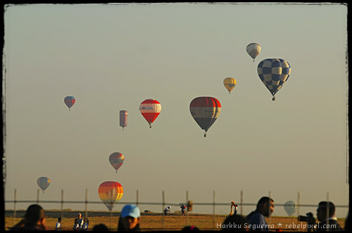 Hotair balloons finally flying!