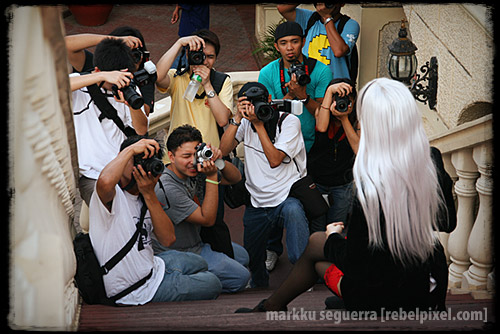 Photographers in action. [2]