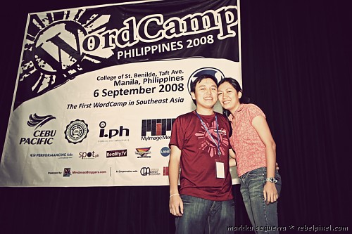 Markku & Hana at WordCamp Philippines 2008.