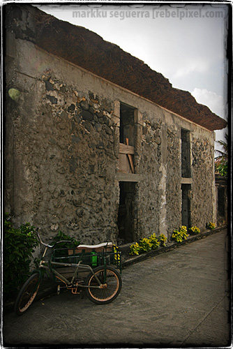 Batanes stone houses built by the Ivatans.