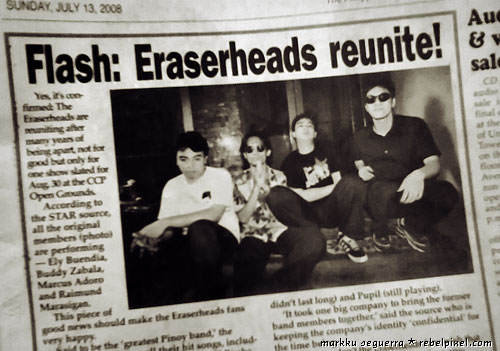 Eraserheads reunion concert.
