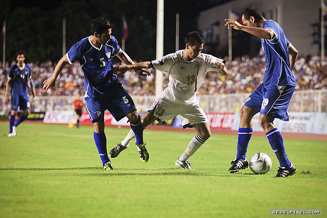 Caligdong&#8217;s non&#8211;stop challenge even when dispossessed proved fruitful, as it led to the Azkals&#8217; first goal.