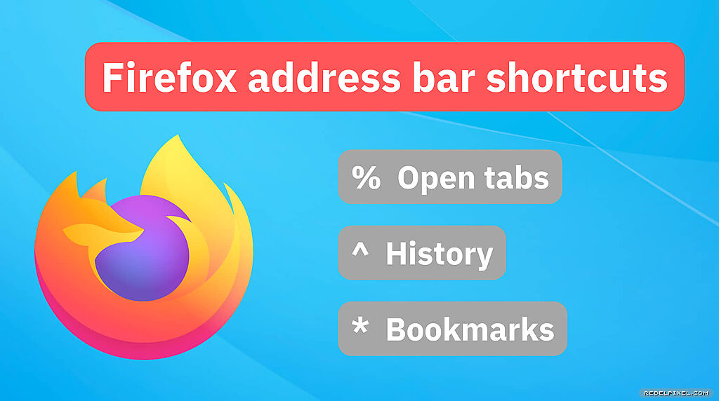 Photo showing three useful Firefox shortcuts.